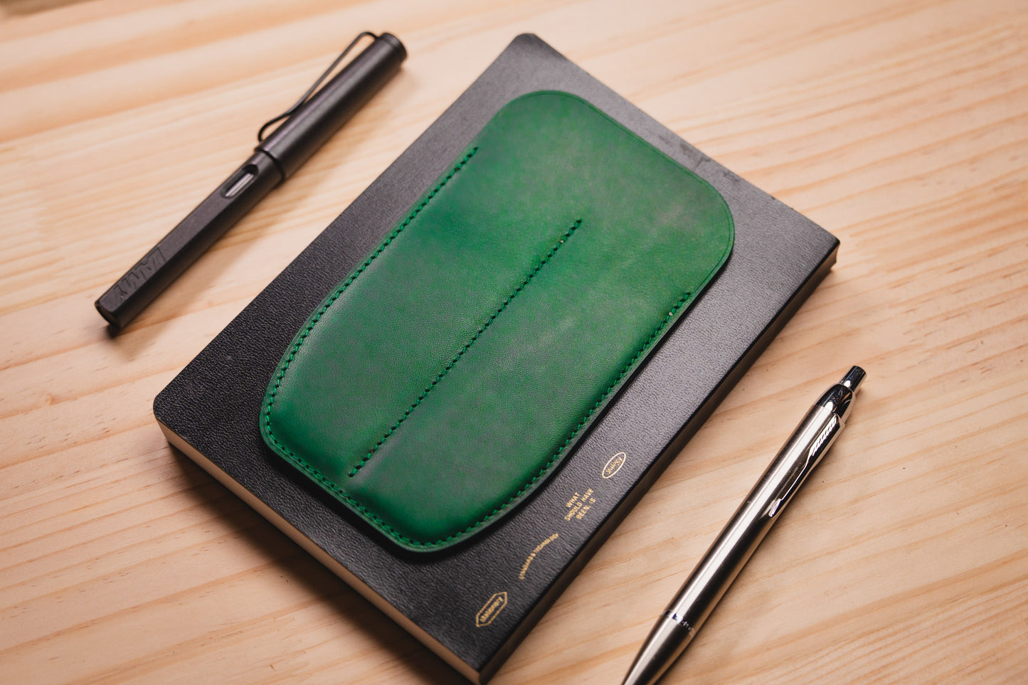 Double Buttero Leather Pen Sleeve | 13 Colors