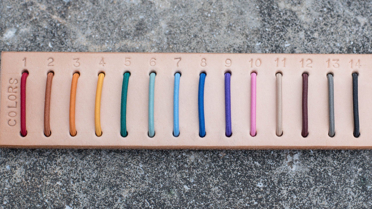 14 colors elastic bands sample