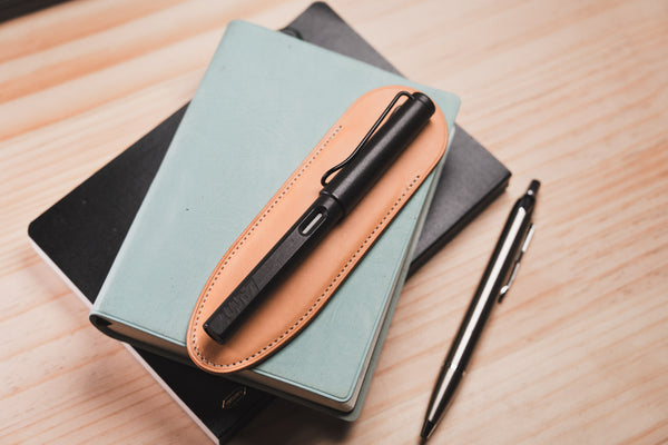 Full-Sized Buttero Leather Single Pen Sleeve | 13 Colors
