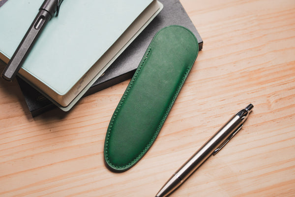 Full-Sized Buttero Leather Single Pen Sleeve | 13 Colors