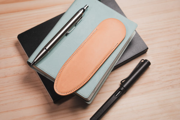 Full-Sized Buttero Leather Single Pen Sleeve | 13 Colors