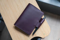 13 COLORS - A6/Hobonichi/Midori MD Buttero Leather Notebook Cover with interlocking pen loops