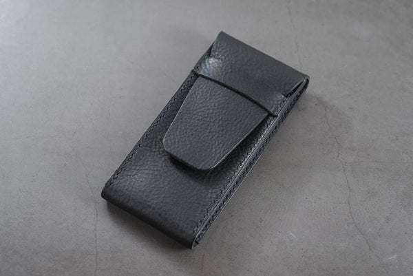 6 COLORS - Minerva Box Vegetable tanned Leather Watch Pouch