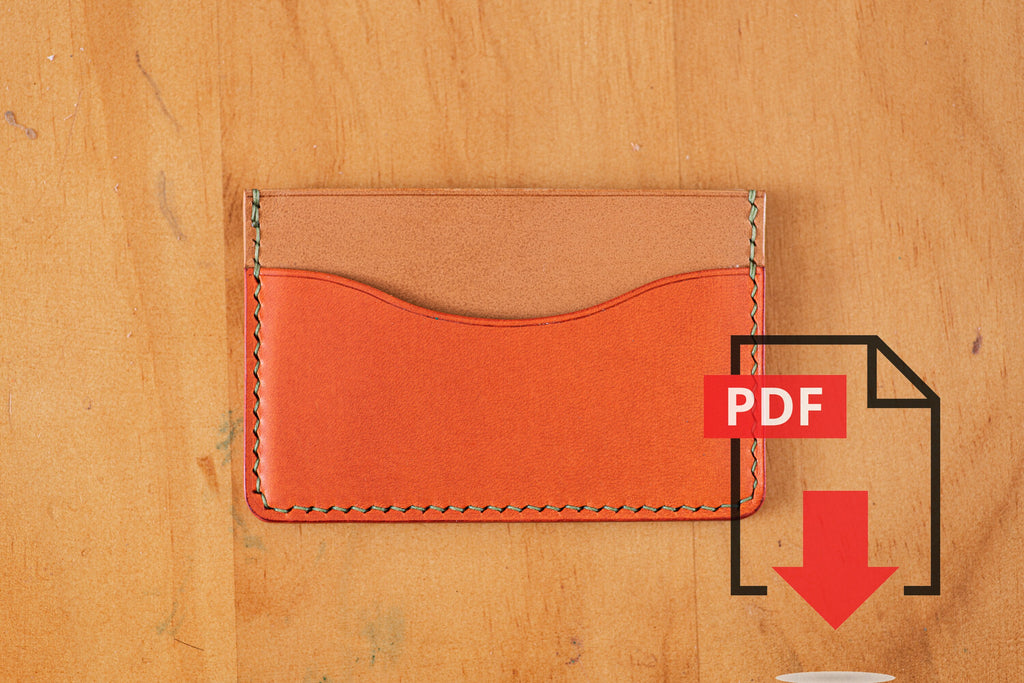 Leather 3-Pocket Cardholder Wallet PDF Template Set No.1 - Digital Lea Eternal Leather Goods Leather 3-Pocket Cardholder Wallet PDF Template Set No.1 - Digital Lea Eternal Leather Goods
