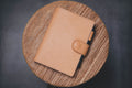 6 COLORS - B6/Stalogy Snap Closure Pebbled Leather Notebook Cover