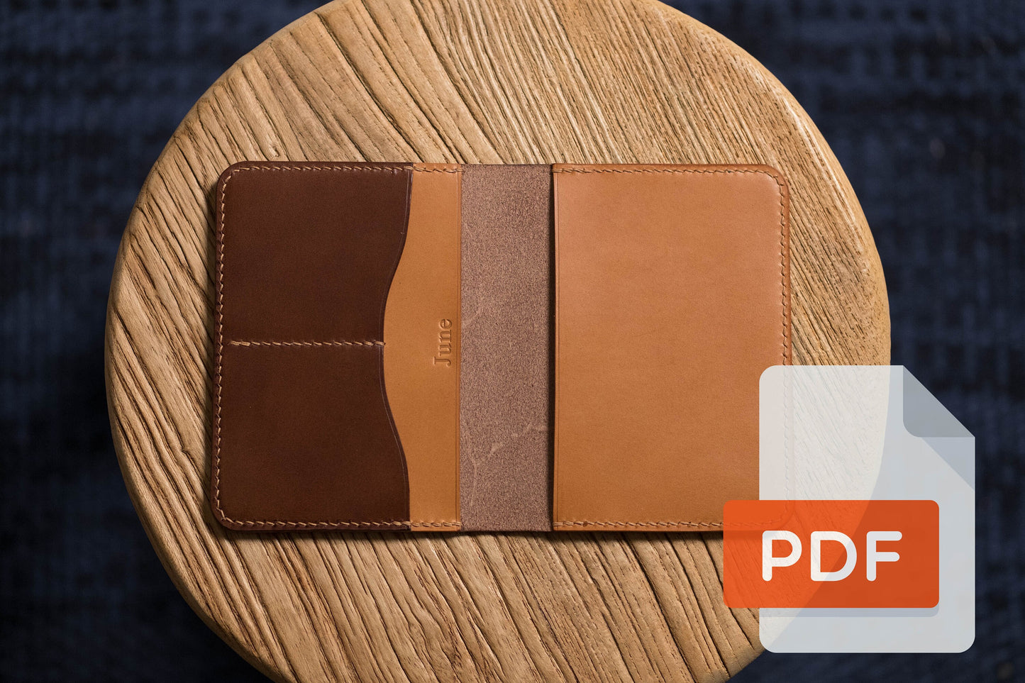 Passport Holder, Passport Wallet PDF Template Set No.19 - Digital Leatherworking Pattern - A4 & Letter Size