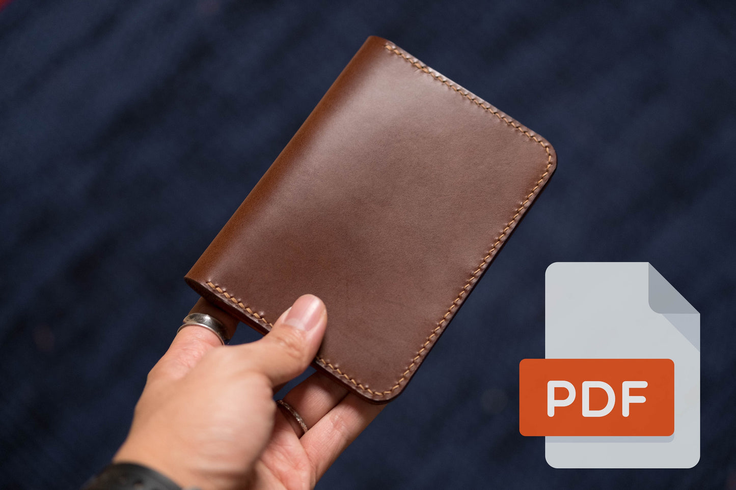 Passport Holder, Passport Wallet PDF Template Set No.19 - Digital Leatherworking Pattern - A4 & Letter Size