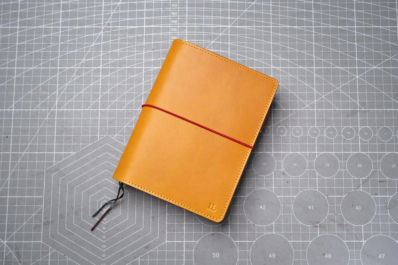 Couverture de cahier à fermeture élastique naturelle B6/Stalogy