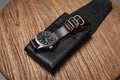 Étui pour montre en cuir tanné végétal Black Minerva Box (type B)
