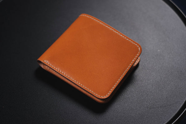 7 COLORS - 6-Slot Whiskey Shell Cordovan & Natural Leather Billfold Wallet