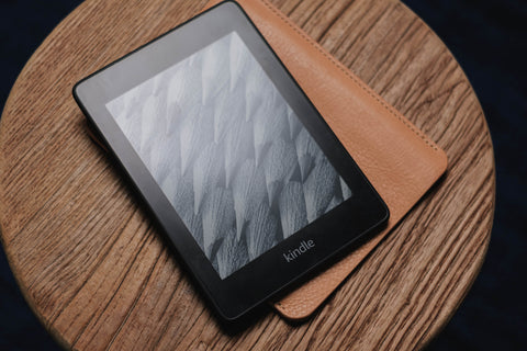 6 COLORS - Natural Minerva Box Leather Kindle Paperwhite 2019 Sleeve