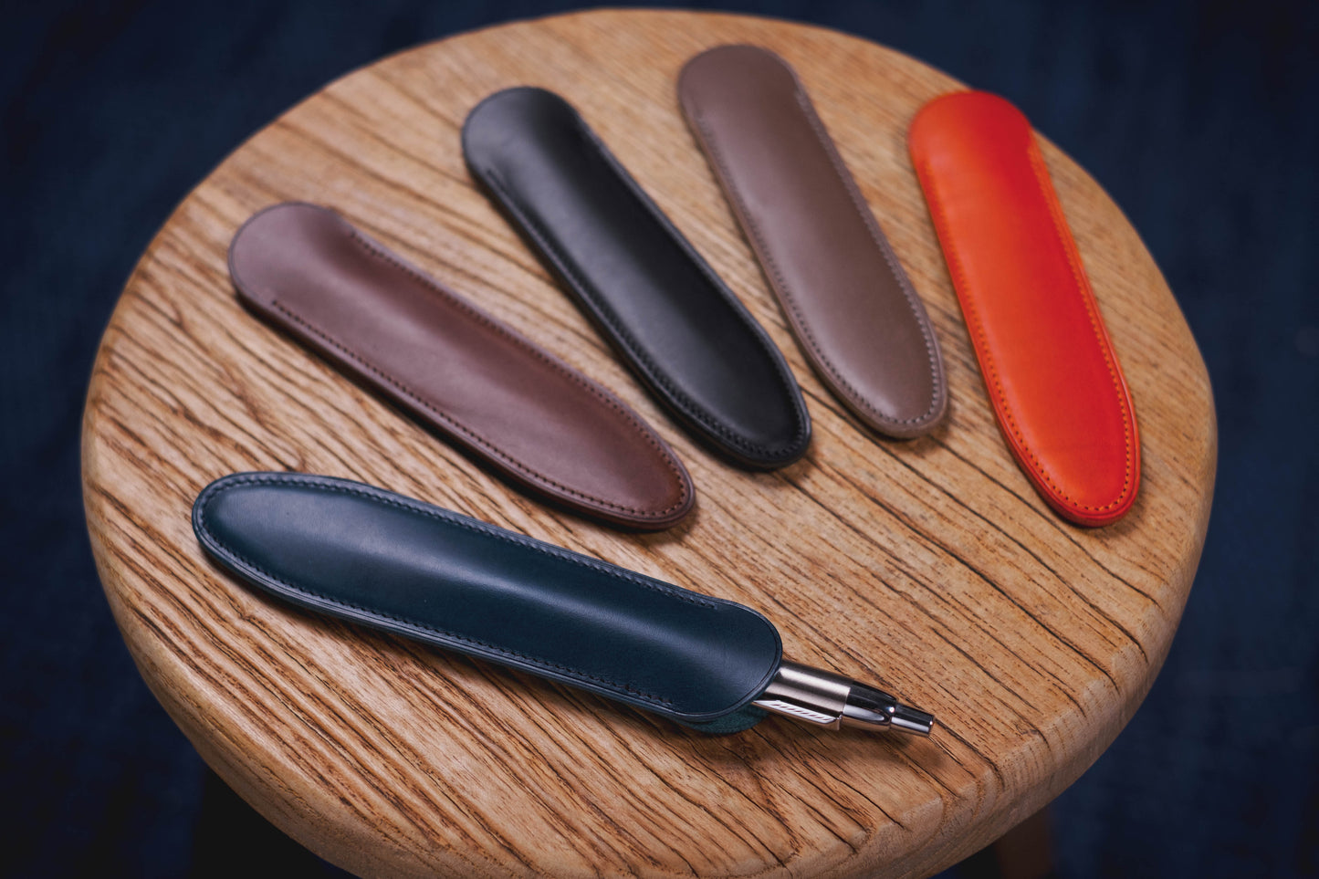 13 COULEURS - Étui en cuir Buttero pour stylo individuel