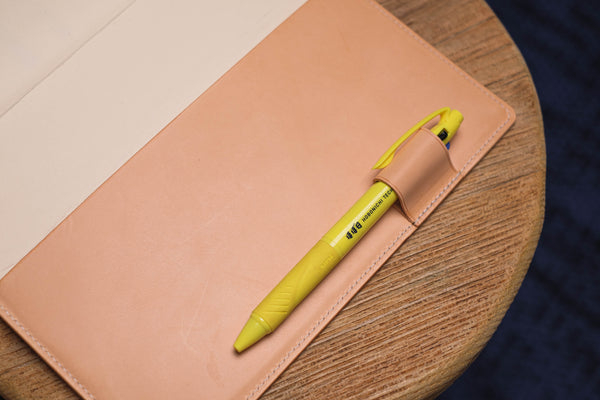 A5/Hobonichi Cousin/Seven Seas Natural Leather Cover with Elastic Closure