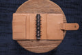 Organiseur de poche pour bagues en cuir grainé