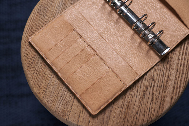 Organiseur de bagues en cuir galet naturel Personal/A6