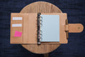 Organiseur de bagues en cuir galet naturel Personal/A6