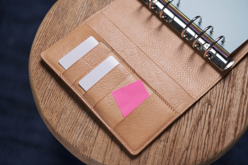Organiseur de bagues en cuir galet naturel Personal/A6