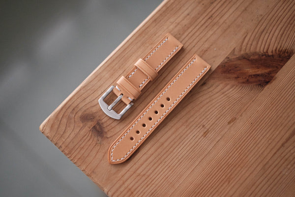 Natural Leather Basic Watch Strap (18, 20, 22 and 24 mm)