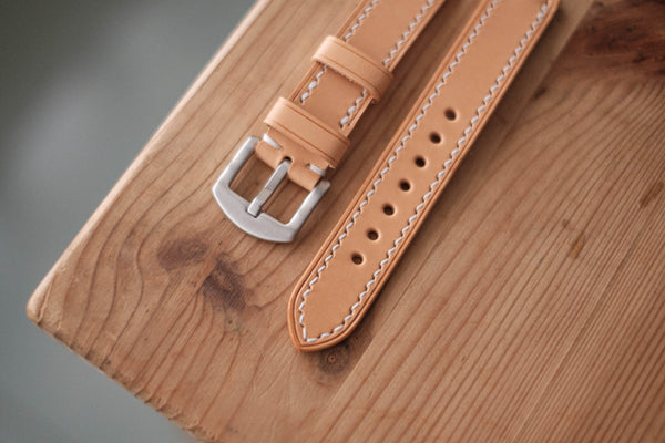 Natural Leather Basic Watch Strap (18, 20, 22 and 24 mm)