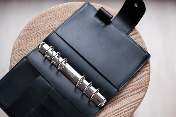 Personal Leather Ring Organizer with Krause rings (New Layout)