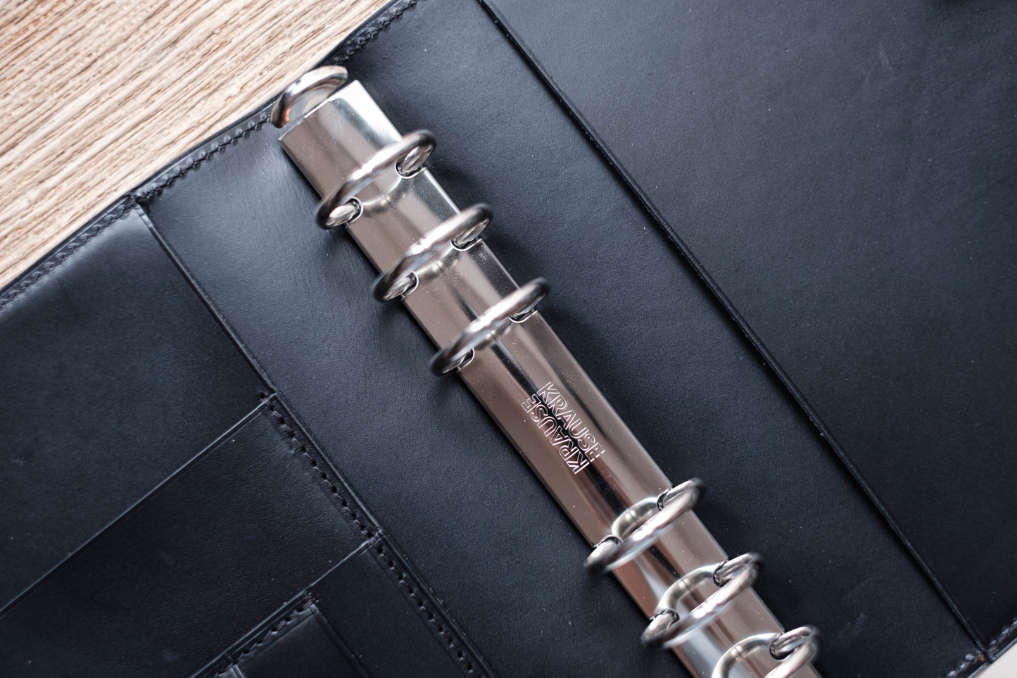 Personal Leather Ring Organizer with Krause rings (New Layout)