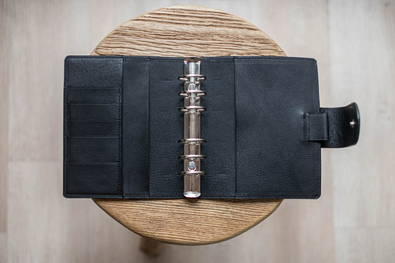 Organiseur de bagues en cuir galet naturel Personal/A6