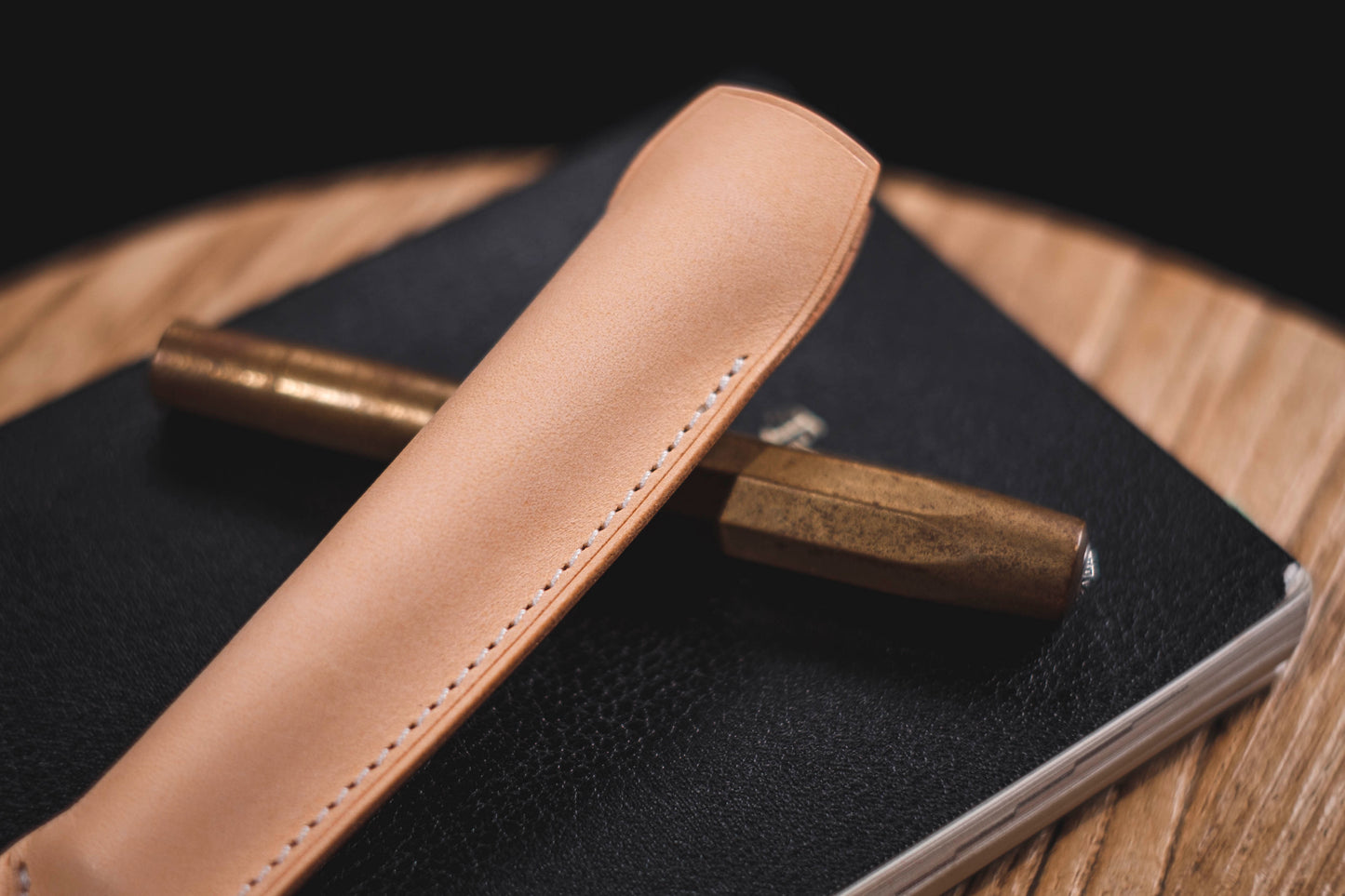 Étui à stylo Kaweco Sport en cuir naturel