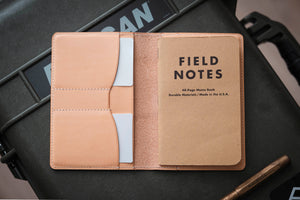 Natural Leather Field Notes Wallet/Cover