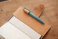 6 COLORS - Hobonichi Weeks Natural Snap Closure Pebbled Leather Notebook Cover - Eternal Leather Goods