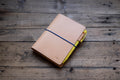 Couverture de carnet à fermeture élastique naturelle A6/Hobonichi/Midori MD
