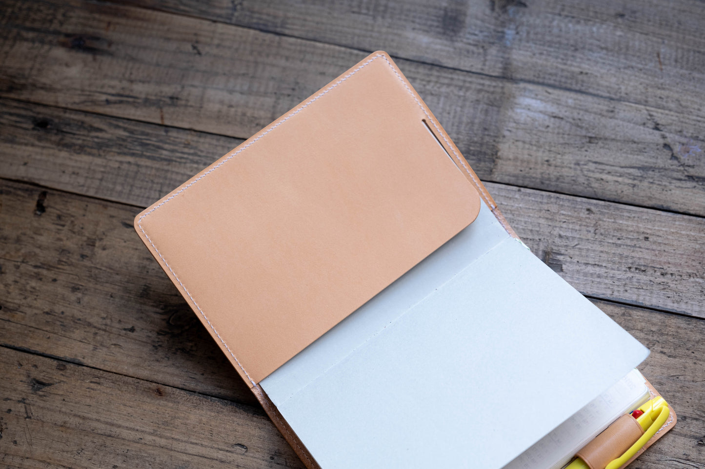 13 COLORS - A6/Hobonichi/Midori MD Buttero Leather Elastic Closure Notebook Cover