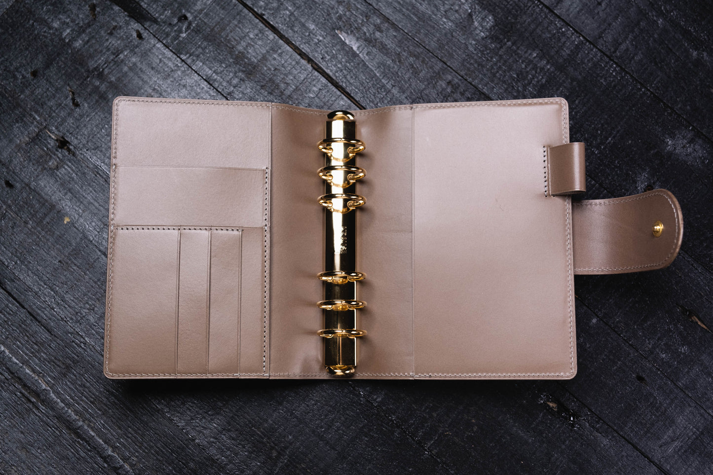 Personal Buttero Leather Ring Organizer with Krause rings