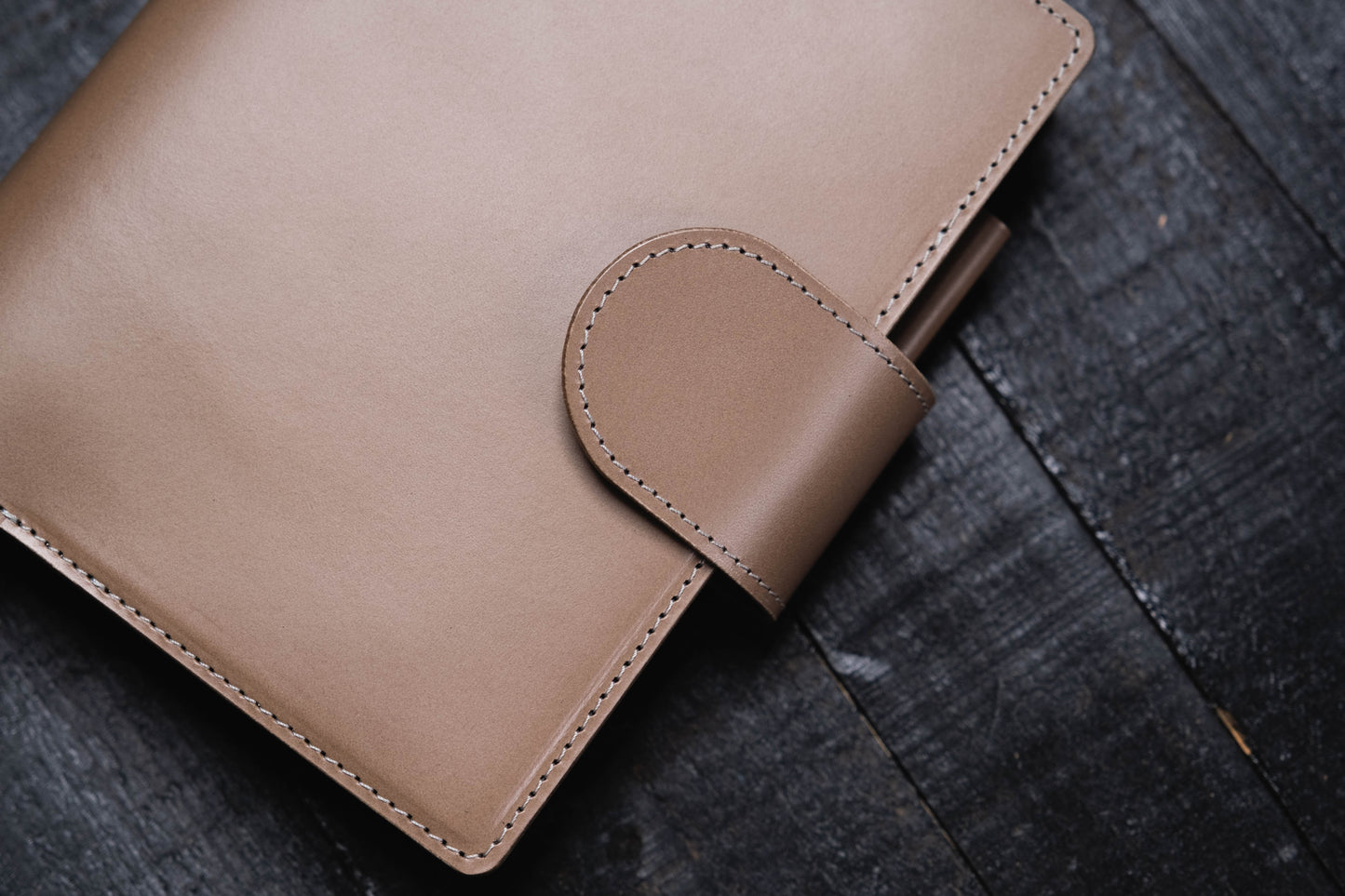 Personal Buttero Leather Ring Organizer with Krause rings