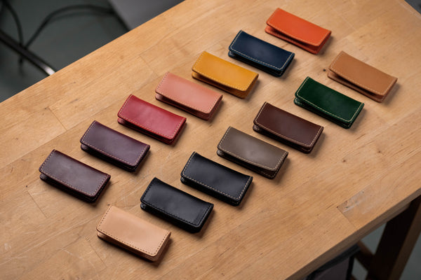 14 COLORS - Leather SD Card, Switch Game Card Holder - Eternal Leather Goods