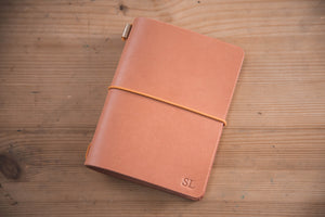 All Sizes - Pink Buttero Leather Traveler's Notebook Cover (No inserts included)