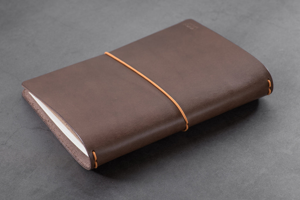 Buttero Leather Traveler's Notebook Cover - close up for spine