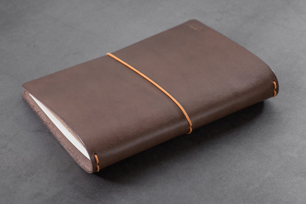Buttero Leather Traveler's Notebook Cover - close up for spine