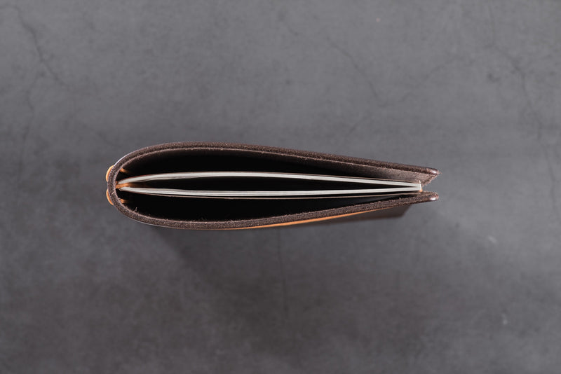 Buttero Leather Traveler's Notebook Cover - top view with one notebook inside