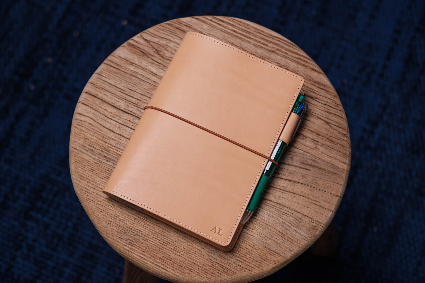 13 COLORS - B6/Stalogy Buttero Leather Cover with Elastic Closure