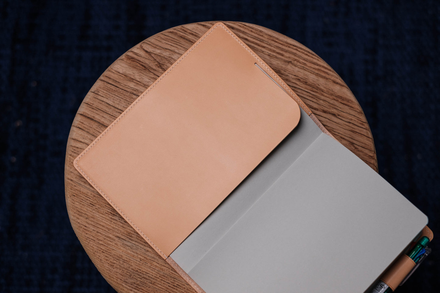 13 COLORS - B6/Stalogy Buttero Leather Cover with Elastic Closure