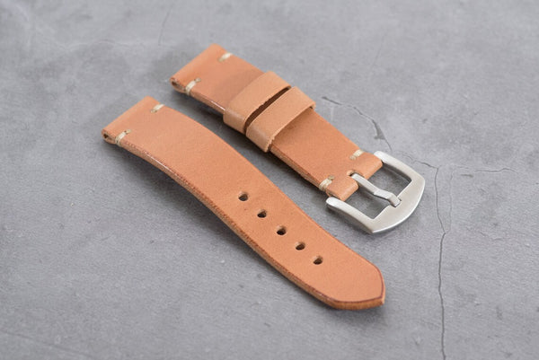 13 COLORS - Buttero Leather Minimalist Watch Strap
