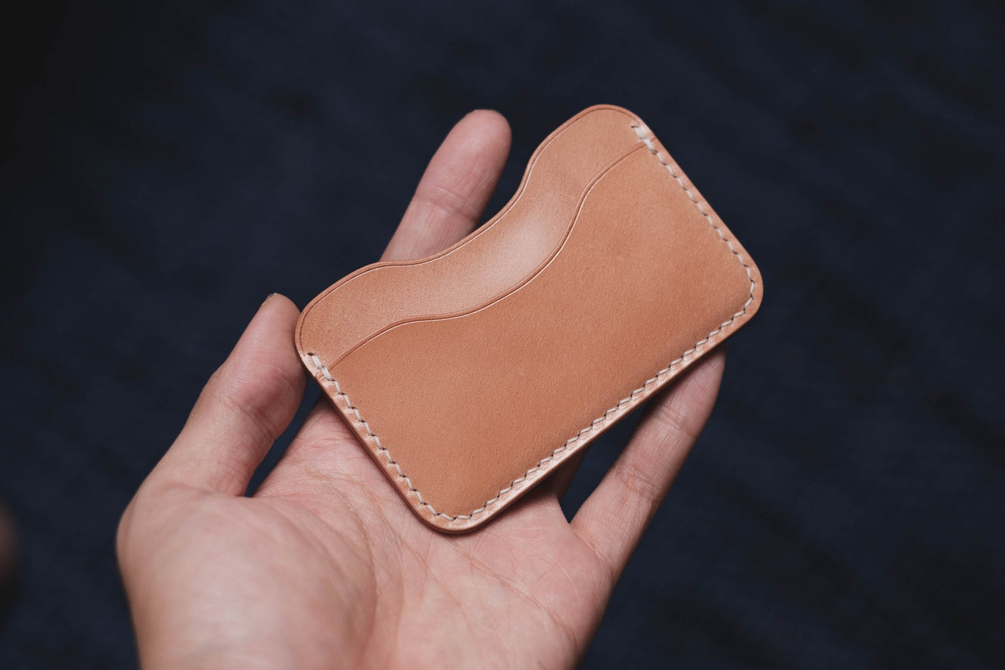 Shell Cordovan 3-Pocket Leather Card Wallet