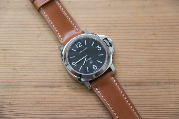Whiskey Shell Cordovan Leather Standard Tapered Strap for Panerai (22, 24 or 26 mm)