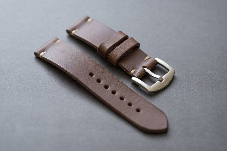 13 FARBEN - Buttero Leder Minimalistisches Uhrenarmband 