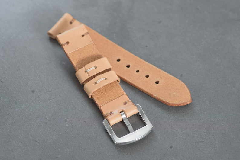 13 FARBEN - Buttero Leder Minimalistisches Uhrenarmband 