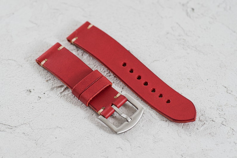 13 FARBEN - Buttero Leder Minimalistisches Uhrenarmband 