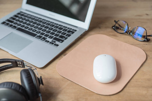 Natural Leather  Rectangular Mouse Pad