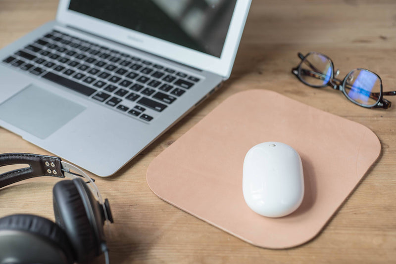 Natural Leather  Rectangular Mouse Pad