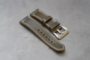 Olive Green Shell Cordovan Leather Standard Tapered Strap for Panerai (22, 24 or 26 mm)