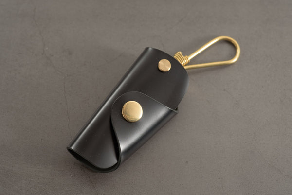 7 COLORS - Black Shell Cordovan Leather Key Case